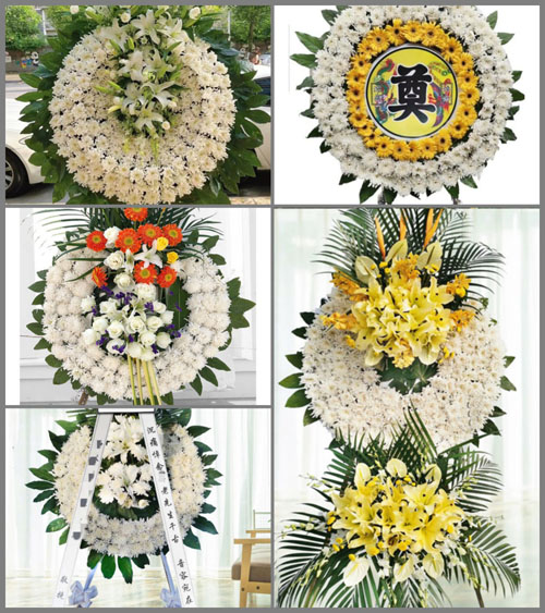 山东青岛莱西市店埠镇前水口村花圈速递